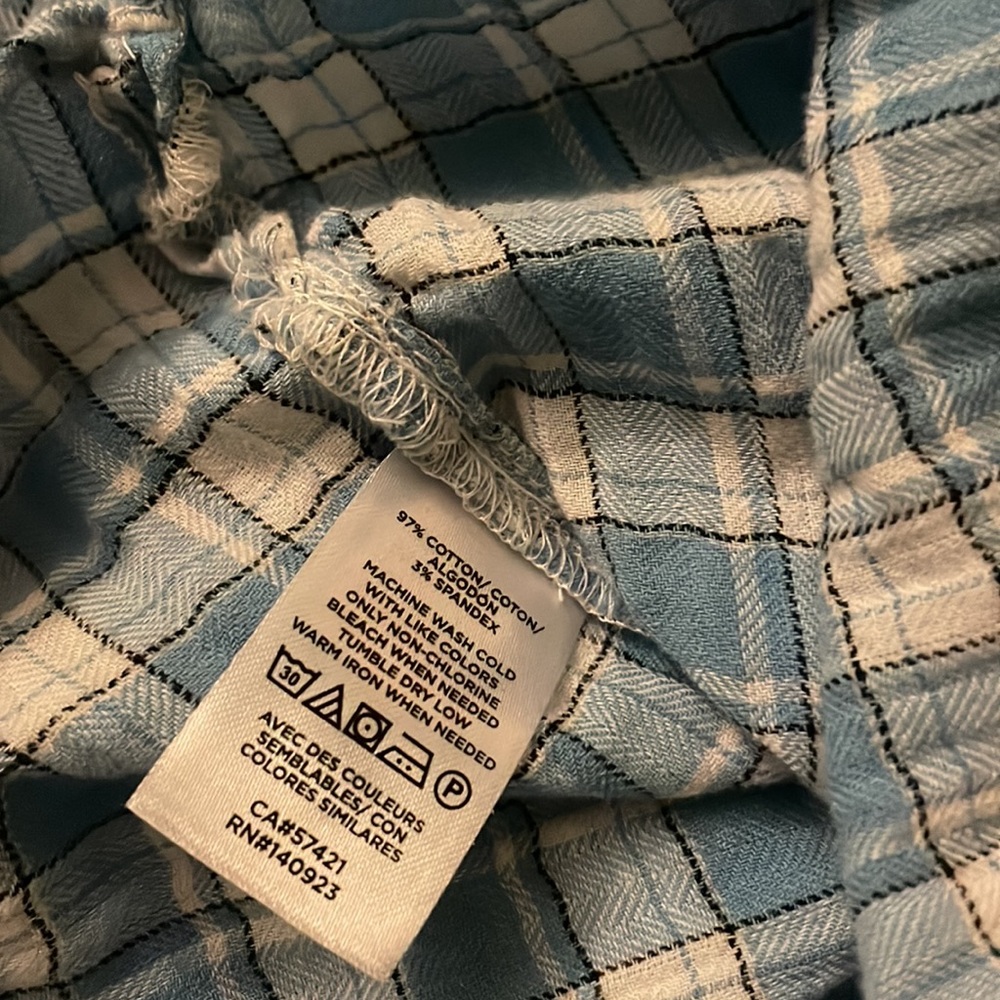 Loft Plaid Ruffle Button Down Blouse - image 5